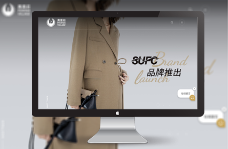 品牌網站案例-浙江鳳凰莊時尚科技集團有限公司官網